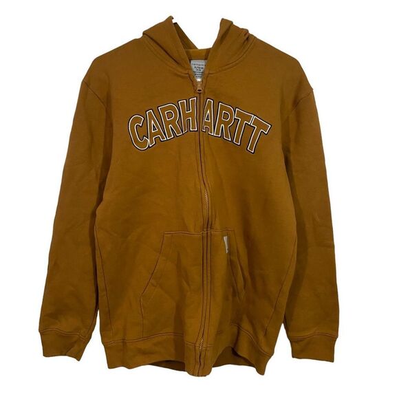 Carhartt Logo Full Zip Hoodie Sweatshirt - Picture 1 of 3